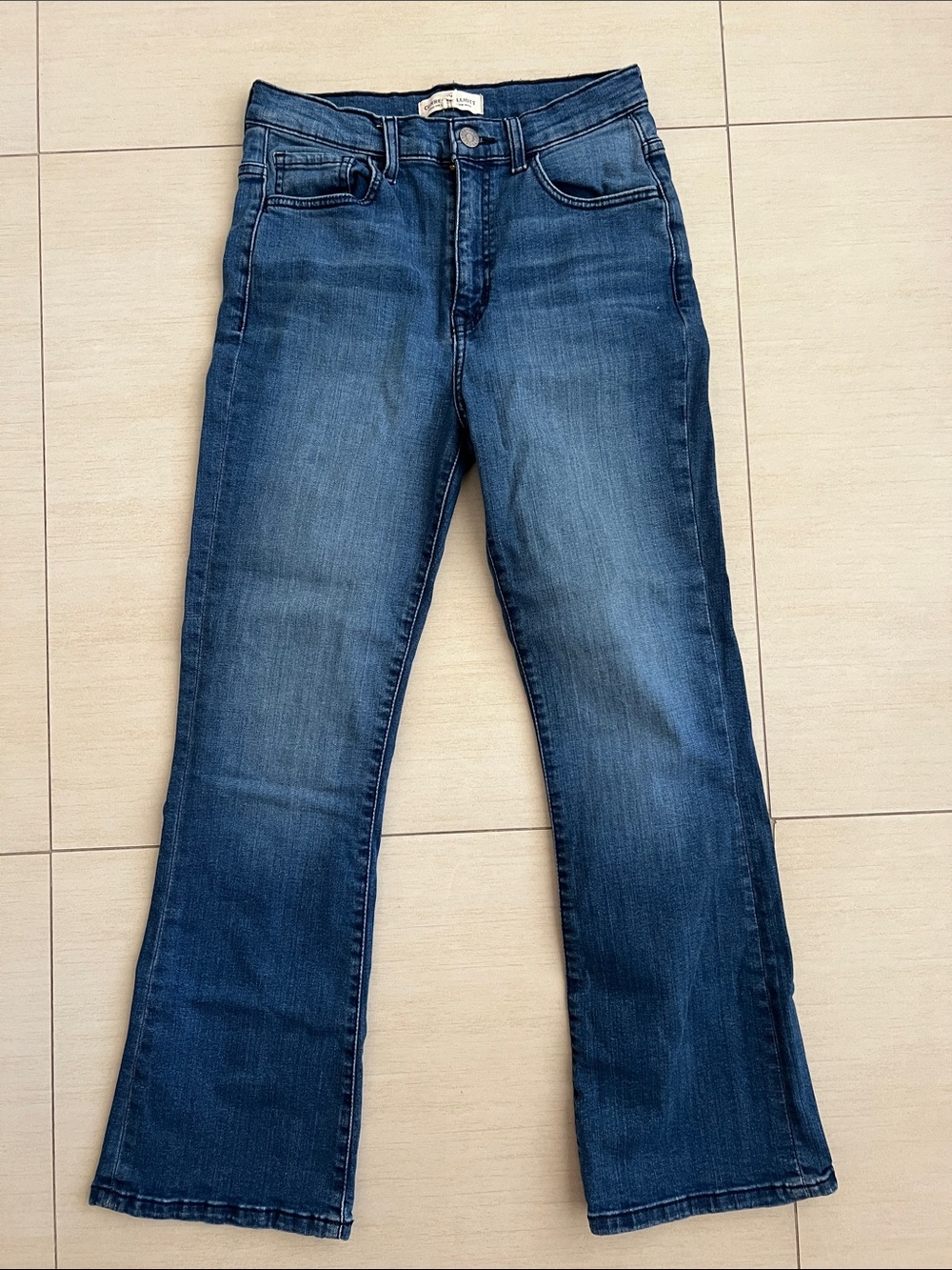 Current/Elliott Women's Bootcut Jeans - Dark Blue Wash